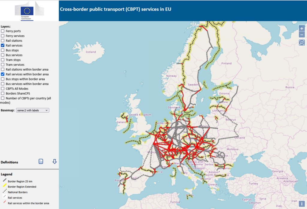 Figure 7-14 CBPT rail services