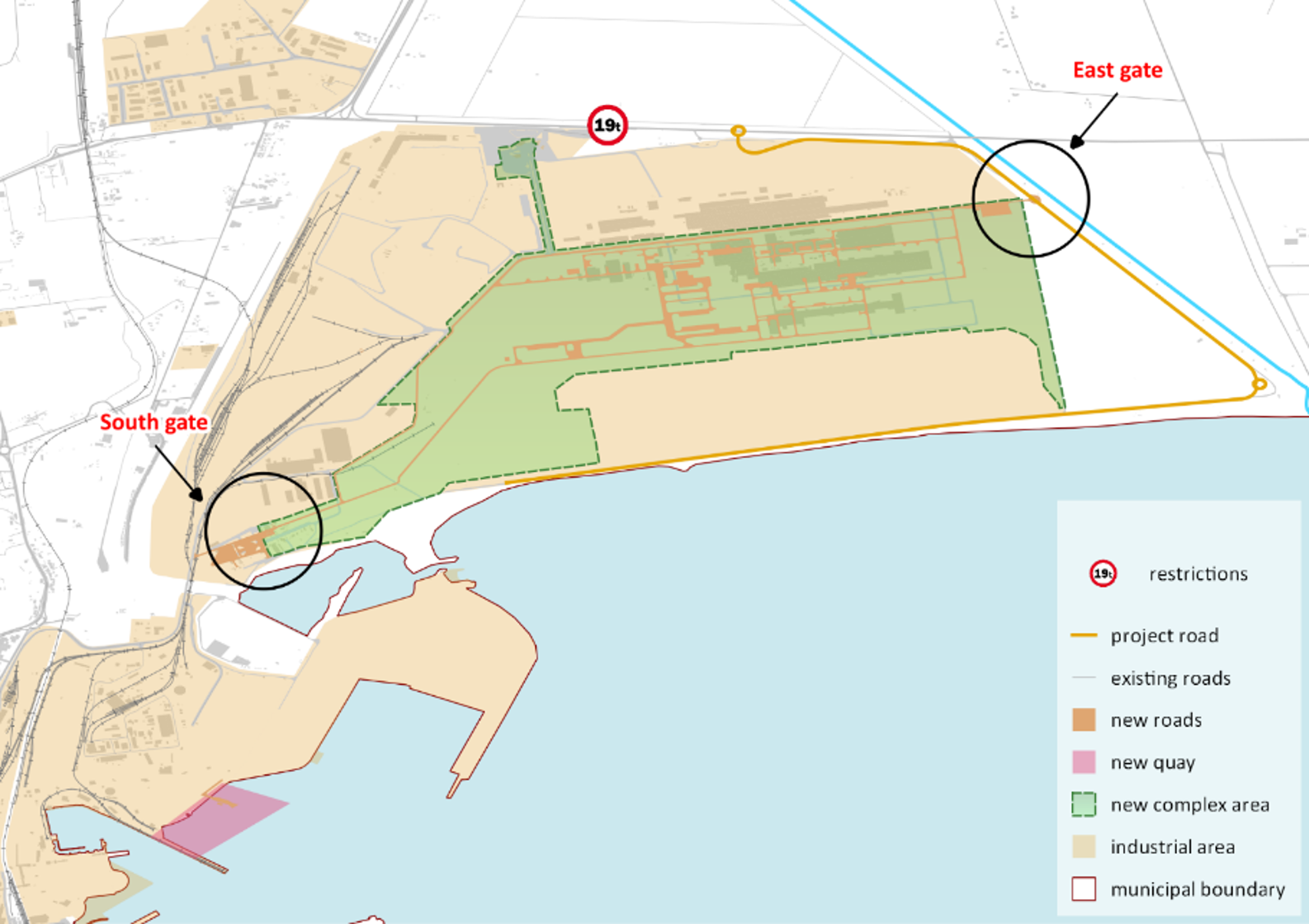 Analisi della logistica esterna del nuovo complesso siderurgico di Piombino